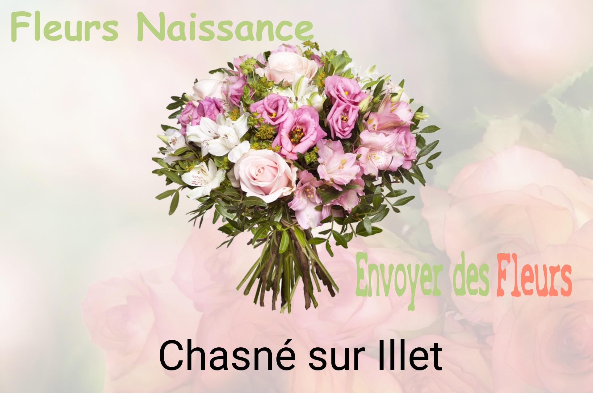 Bouquet de fleurs de naissance livré à Chasné-sur-Illet